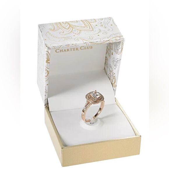 Charter Club Rose Gold Women's Ring size 9 - Picture 2 of 4